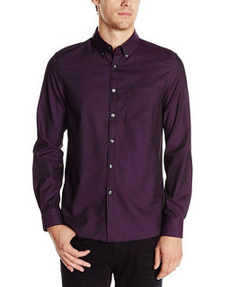 KENNETH COLE One-Pocket Iridescent Twill 男款衬衫