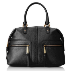 TOMMY HILFIGER Zip Satchel 女款真皮手提包
