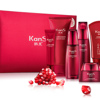 KanS 韩束 红石榴倍润滋养6件套(洁面乳80ml+润肤水70ml+乳液60ml+眼霜15g+滋养霜35g+BB霜40ml)