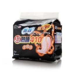 Sofy 苏菲 立体护围 柔棉感 超熟睡夜用410 8片