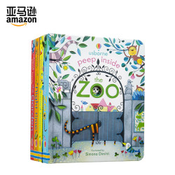 原版洞洞书:《PEEP INSIDE ANIMAL HOMES》(套装共4册)