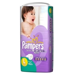 Pampers 帮宝适 棉柔紫帮 婴儿纸尿裤 L42