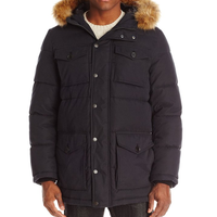 Tommy Hilfiger Micro Twill 男款保暖大衣