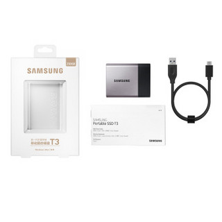 SAMSUNG 三星 T3系列 MU-PT250B/CN 250GB 便携式 固态硬盘