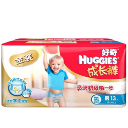 HUGGIES 好奇 金装 男宝宝拉拉裤 XXL13片*5包