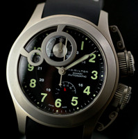 新低价：HAMILTON 汉米尔顿 Khaki Navy卡其海军 Frogman H77746333 男款机械腕表