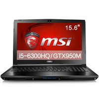 msi 微星 GL62 6QD-021XCN 15.6英寸游戏本（i5-6300HQ、8GB、1TB、GTX 950M）