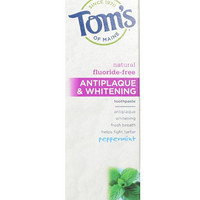 Tom's of  MAINE Antiplaque and Whitening 牙膏 （155.9g*2只）