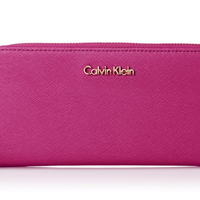 Calvin Klein Saffiano 女款长款钱包