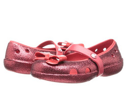 crocs 卡洛驰 Keeley Hi-Glitter 女童洞洞鞋