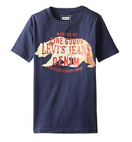 Levi's 李维斯 男童休闲印花T恤 深蓝色 中号