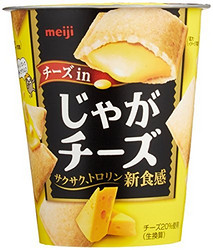 Meiji 明治 芝士奶酪酱心 马铃薯土豆脆片 35g×10个