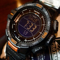 新补货：CASIO 卡西欧 PRG-270B-1CR PRO TREK 男款登山表