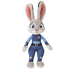 TOMY 多美 Zootopia 疯狂动物城 Office Judy Hopps 警官朱迪 毛绒玩具（13.5英寸、可发声）