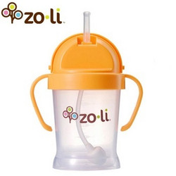 ZOLI 中立 儿童吸管水杯 180ml（橙色）