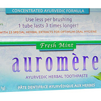 auromere 阿育吠陀 草药牙膏 薄荷味