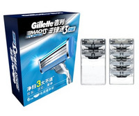 限地区：Gillette 吉列 锋速3突破 剃须刀头 6只装