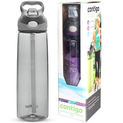 contigo 750ML 浅灰色 单层运动吸管杯  