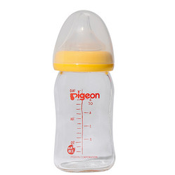 pigeon 贝亲 AA73 宽口径玻璃奶瓶160ml（黄色） *2件