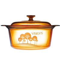 康宁 VISIONS 晶彩透明锅 VSD-5-VR-OCJE 树影花色玻璃汤锅  5L