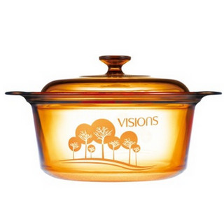 VISIONS 晶彩透明锅 VSD-5-VR-OCJE 树影花色玻璃汤锅  5L