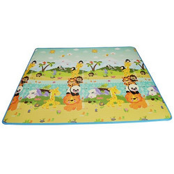 Fisher Price 费雪 韩国进口加厚双面宝宝爬行垫 婴儿游戏垫 BMF20 (150*200*1cm)