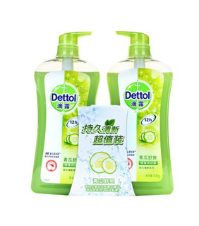 滴露(Dettol)青瓜舒爽沐浴露935克 935克持久留香家庭装男女学生通用量贩装滋润清爽沐浴乳液