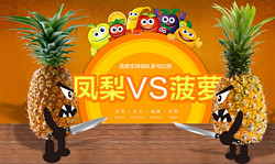 1号店 凤梨VS菠萝