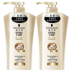 Schwarzkopf 施华蔻 多效修护19 洗发露600ml*2瓶装+洗发露600ml