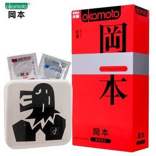 Okamoto 冈本 SKIN系列 激薄 5只+2只随机装+铁盒