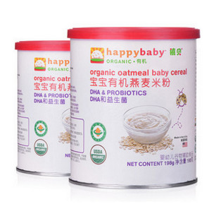 HAPPYBABY 禧贝 有机燕麦米粉  198g*3桶