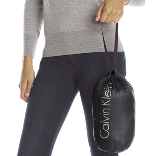 Calvin Klein Chevron-Quilted 女士棉服 黑色 XS