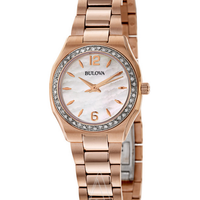 BULOVA 宝路华 DIAMONDS 98R205 女士镶钻时装腕表