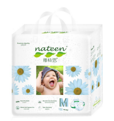 nateen 那特恩 极柔干爽婴儿纸尿裤加小包装中码 18片