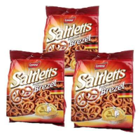 劳仑兹 进口迷你咸味饼干圈90g*3包组合