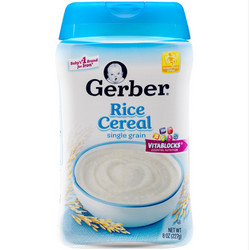 Gerber 嘉宝  大米米粉  227g *6 *3件