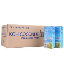 KOH COCONUT 酷椰屿 100%纯椰子汁 250ml*24盒