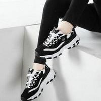 Skechers 斯凯奇 13084 女士丝绒绣花老爹鞋