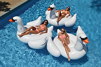 中亚prime会员：International Leisure 巨型白天鹅水上充气沙发