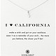 DOGEARED Reminders系列 I Love California State 加州项链