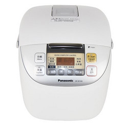 Panasonic 松下 SR-DE183 电脑型电饭煲 白色（底部波纹远红外两面黑锅、多功能料理、人性化设计）