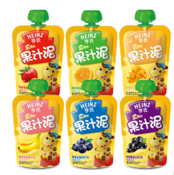 Heinz 亨氏 乐维滋果汁泥 120g*28袋 6个口味随机组合发货