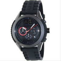 Armani Exchange AX1212 Black Silicone 男款石英腕表