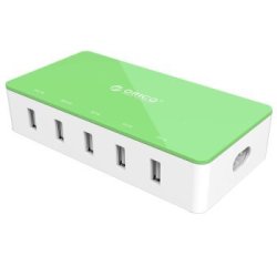 ORICO 奥睿科 CSH-5U 多口USB充电器大功率快充充电插头 苹果/安卓通用充电器 绿色*3（限地区）