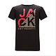 移动端：Jack Wolfskin   男士黑色logo印花短袖T恤1803901-6000-152