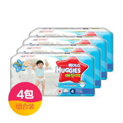 HUGGIES 好奇 3Dplus金装纸尿裤4段 L40 男宝*4包