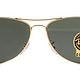 RAY BAN 雷朋 金属太阳眼镜 金框墨绿片 ORB3362-001-59