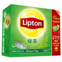 Lipton 立顿 绿茶茶包100包 *2件