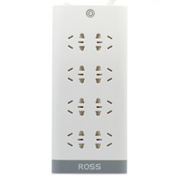 移动端：ROSS 罗尔思 W80(18) 单排八组小五孔插线板插座 节能防漏电 1.8米