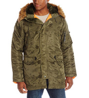 ALPHA INDUSTRIES N-3B Slim-Fit Parka Coat 男士外套